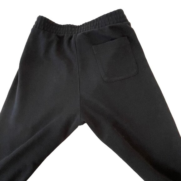 Uniqlo Black Small Ankle Length Knit Dress Pants Elastic Waistband Drawstring - Picture 9 of 12
